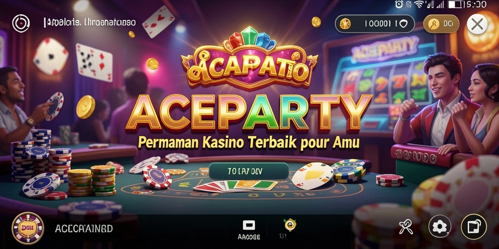 Tampilan aksi seru dalam gameplay Kasino ACEPARTY.