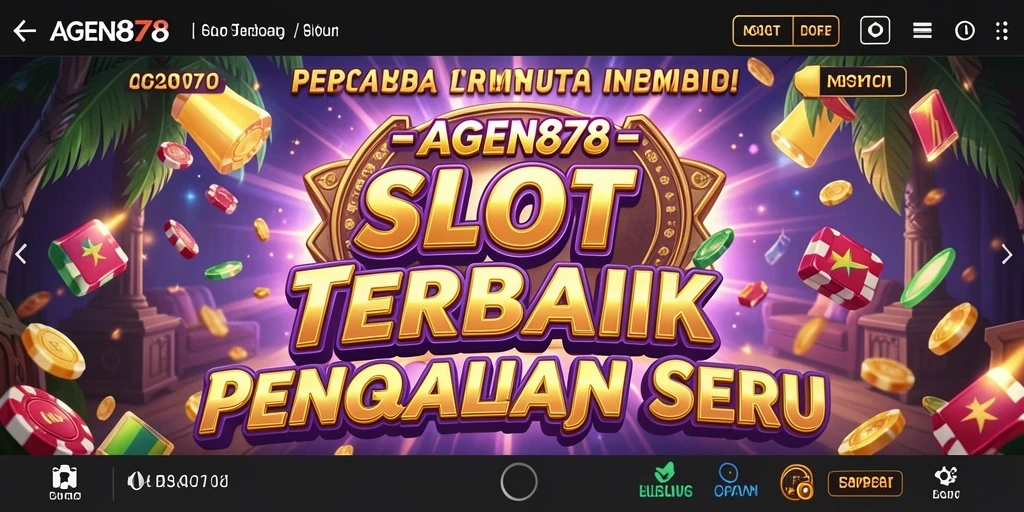 Menampilkan gameplay seru dari AGEN878 dengan tema slot menarik.