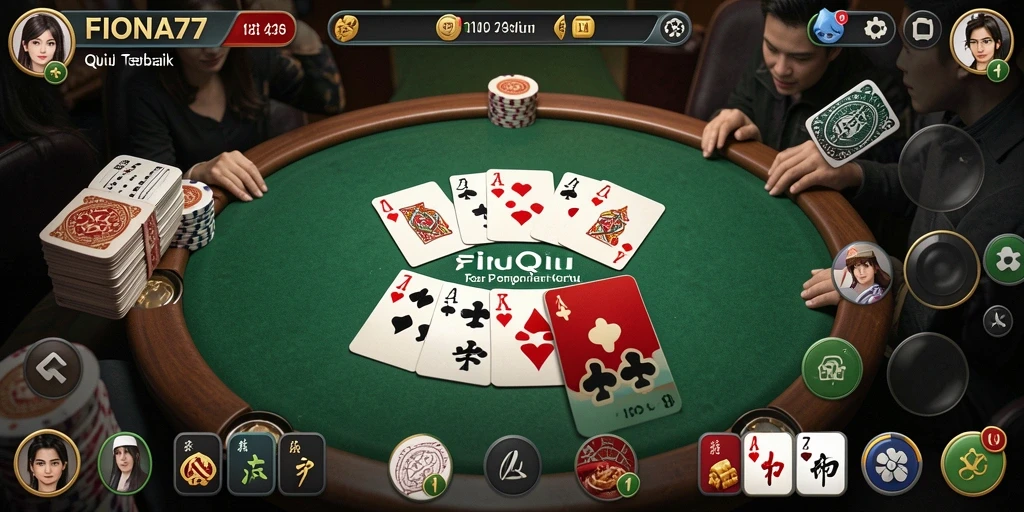 Tampilan gameplay menarik di <strong>FIONA77</strong> saat bermain QiuQiu.