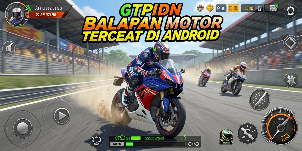 Gameplay seru balapan motor di GTPIDN dengan grafis menakjubkan.