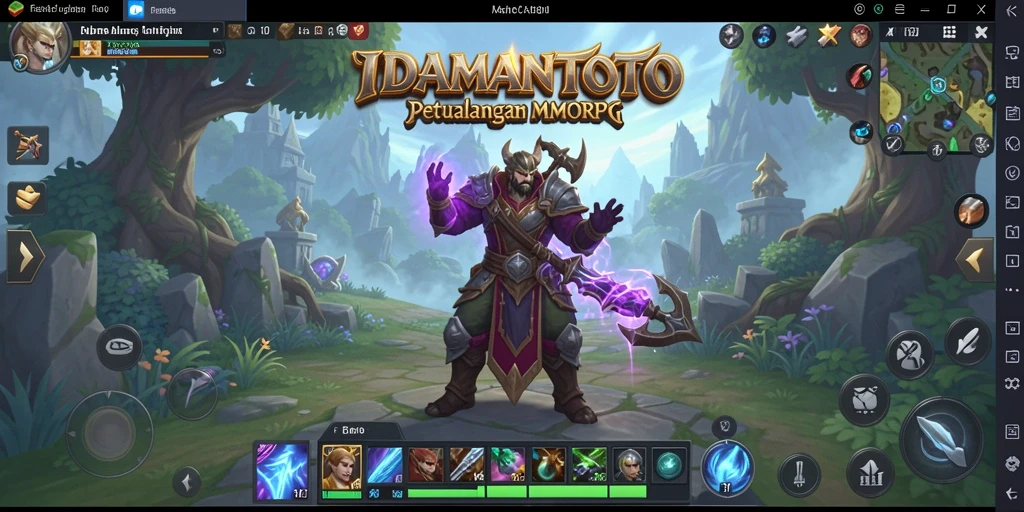 Tangkapan layar utama IDAMANTOTO menampilkan aksi pertarungan dalam permainan MMORPG.