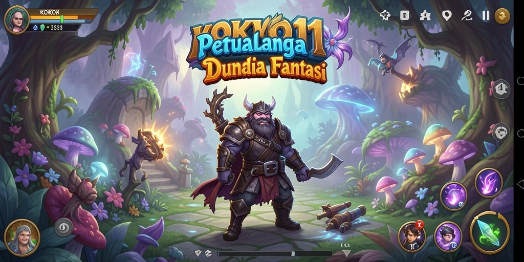 Tampilan gameplay KOKO11 menampilkan karakter menjelajahi dunia yang penuh petualangan.