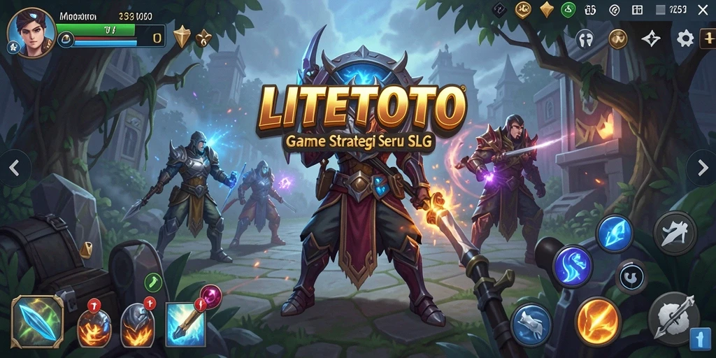 Screenshot LITETOTO menampilkan aksi pertempuran strategi yang mendebarkan.