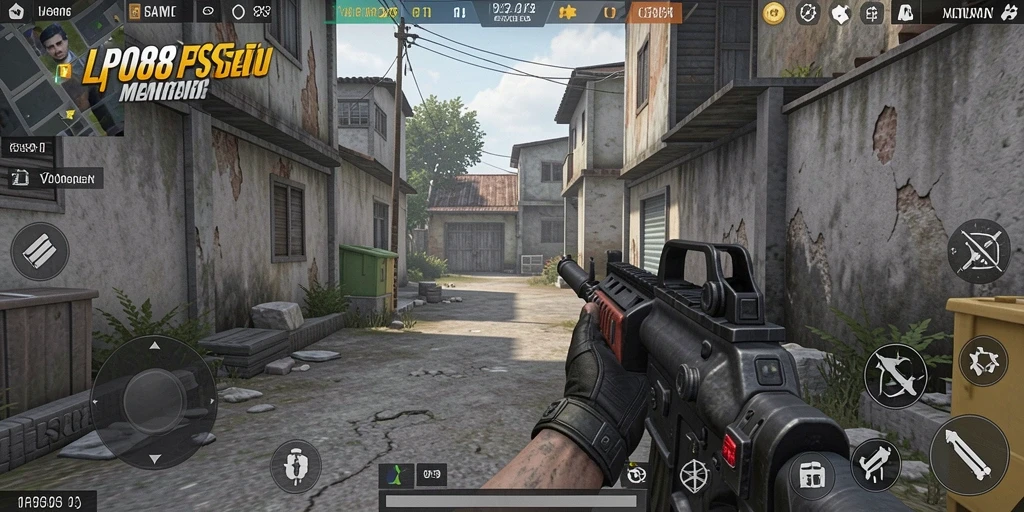 Tangkapan layar utama LPO88 menampilkan aksi pertempuran FPS yang mendebarkan.