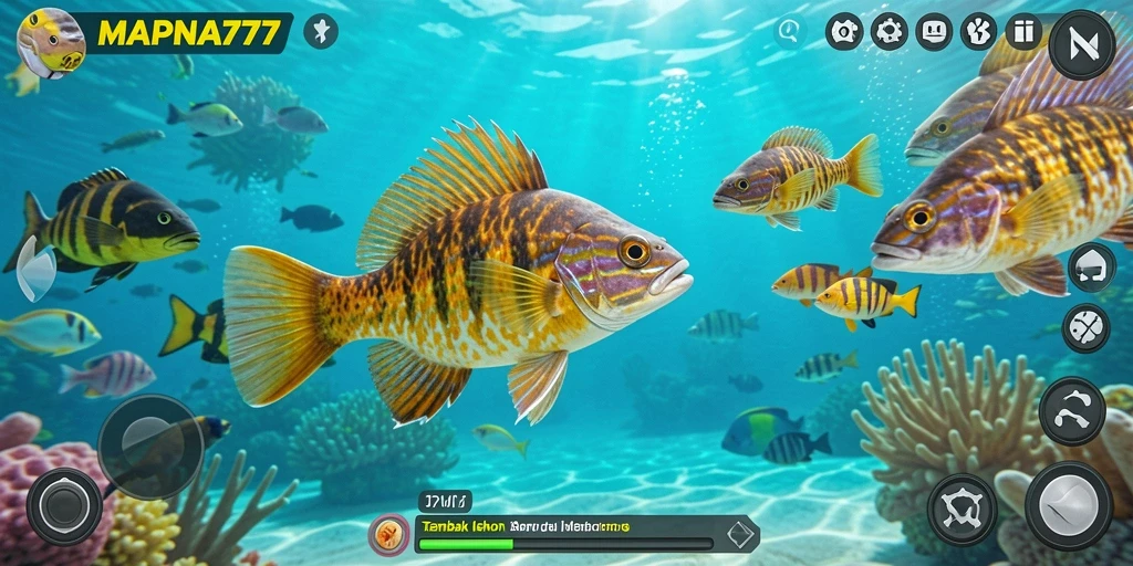 Tampilan gameplay Tembak Ikan yang seru dan menarik di MAPNA777.