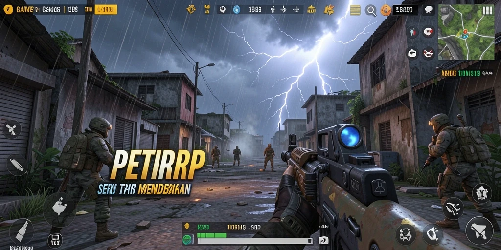 Tampilan gameplay seru dan mendebarkan dari PETIRRP.