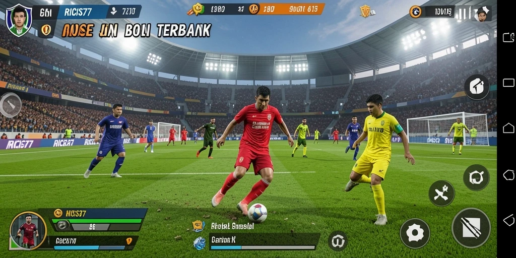 Tangkap aksi seru di lapangan sepak bola.
