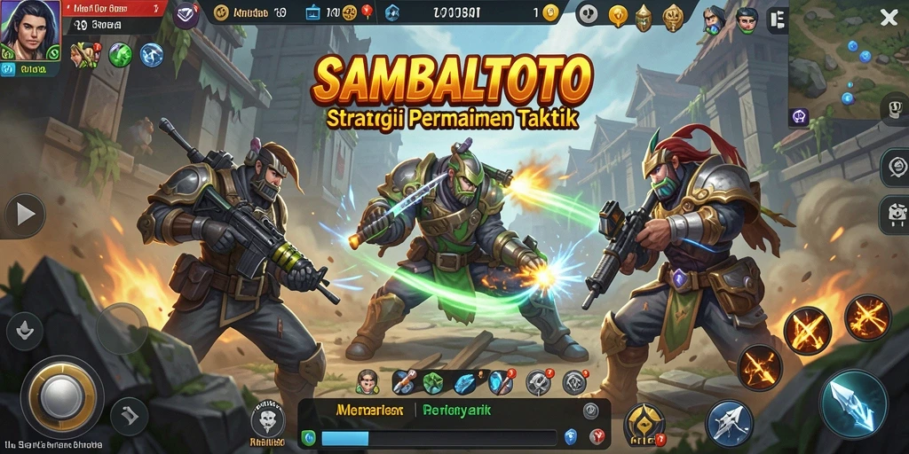 Tangkapan layar gameplay SAMBALTOTO menampilkan aksi taktik yang mendebarkan.