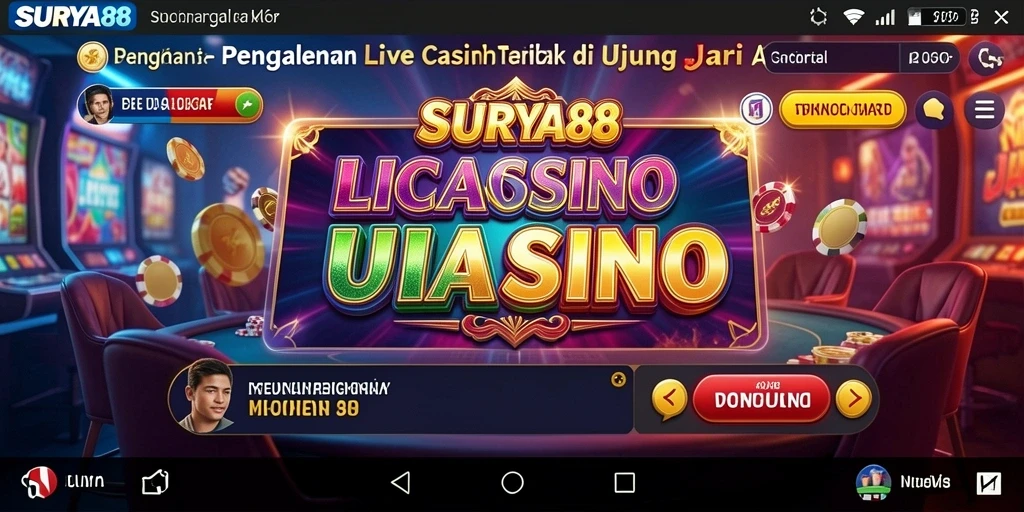 Gameplay SURYA88 yang menarik dalam suasana Live Casino.