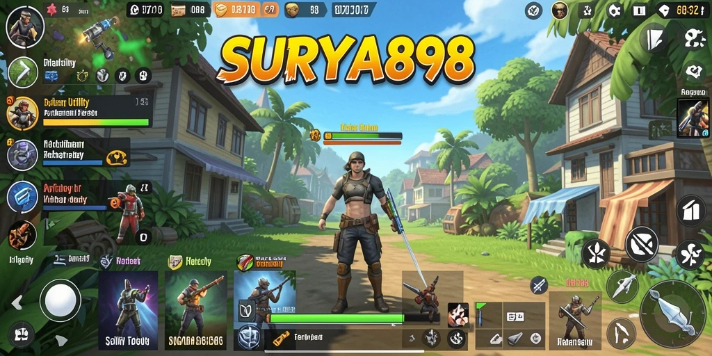 Tampilan antarmuka SURYA898 yang sederhana dan efektif.