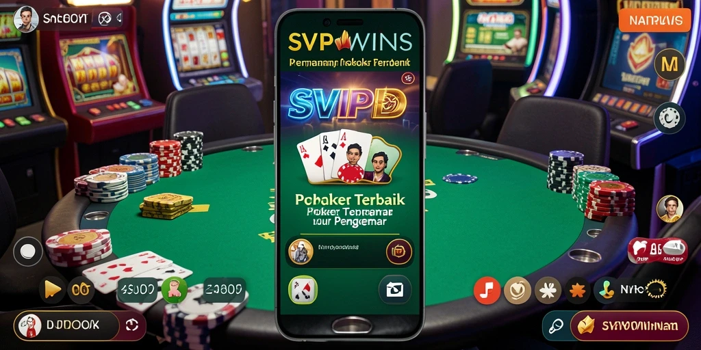 Screenshot SVIPWINS menampilkan gameplay poker yang seru dan interaktif.