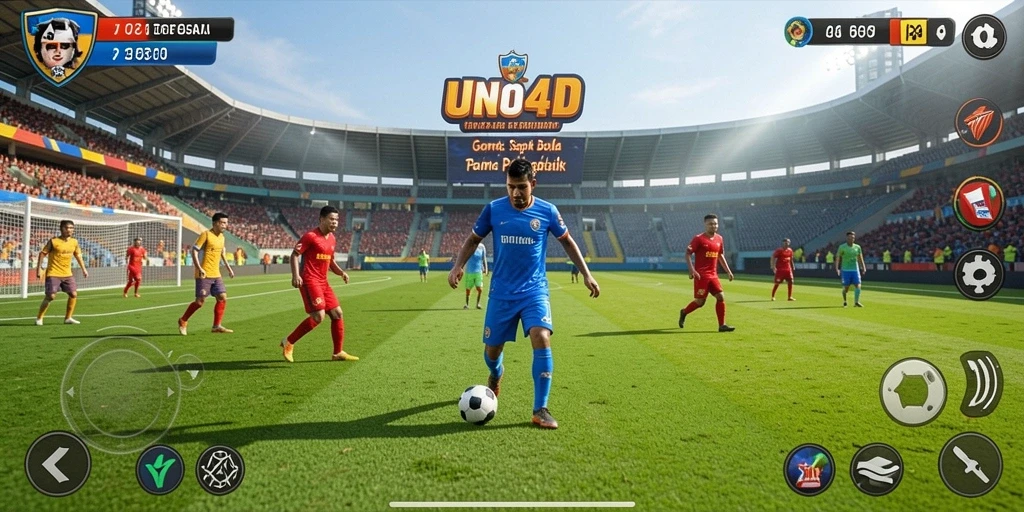 Screenshot gameplay <strong>UNO4D</strong> yang menunjukkan aksi menegangkan di lapangan.