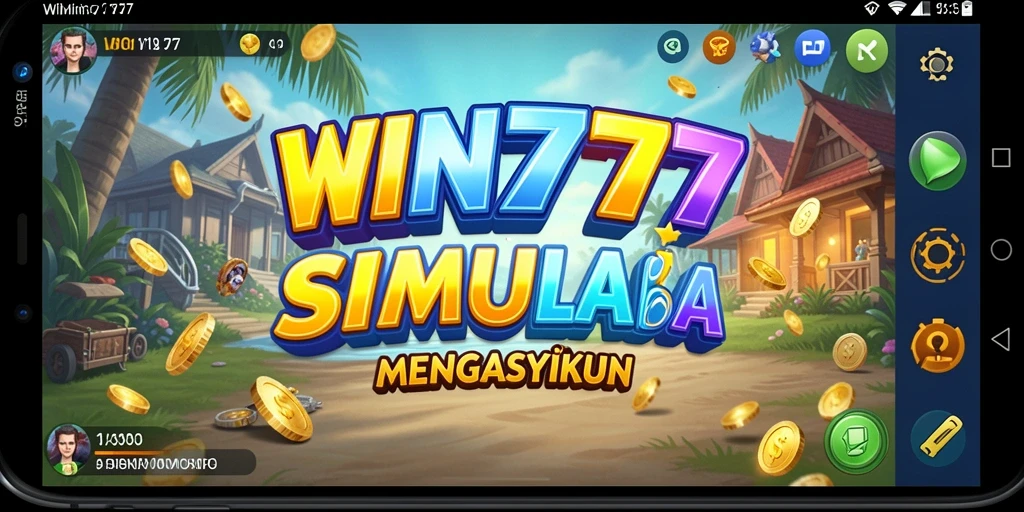Tampilan gameplay <strong>WIN777</strong> yang menampilkan berbagai skenario simulasi kehidupan.